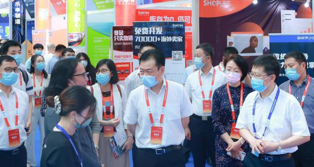 赛盈分销平台亮相2022年中国南通跨境电商选品博览会