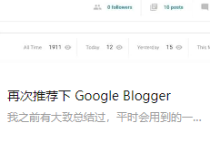 再次推荐下 Google Blogger