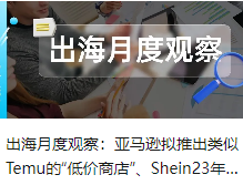 出海月度观察：亚马逊拟推出类似Temu的“低价商店”、Shein23年收入赶超Zara和H&M！