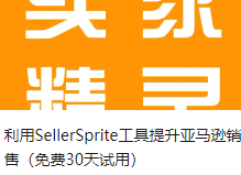 利用SellerSprite工具提升亚马逊销售（免费30天试用）