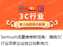 Semrush流量榜单新视角：揭晓3C行业百家企业独立站影响力