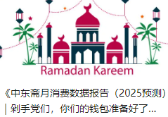 《中东斋月消费数据报告（2025预测）｜剁手党们，你们的钱包准备好了吗？》