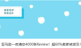 亞馬遜一夜清空4000條Review！超60%賣家被波及！
