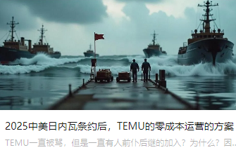 2025中美日内瓦条约后，TEMU的零成本运营的方案