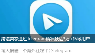 跨境卖家通过Telegram精准触达3万+私域用户：