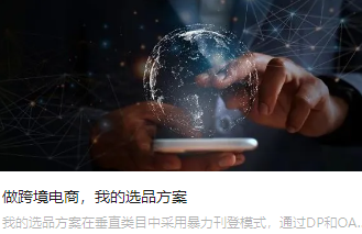 做跨境电商，我的选品方案