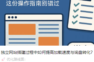 独立网站搭建过程中如何提高加载速度与询盘转化？