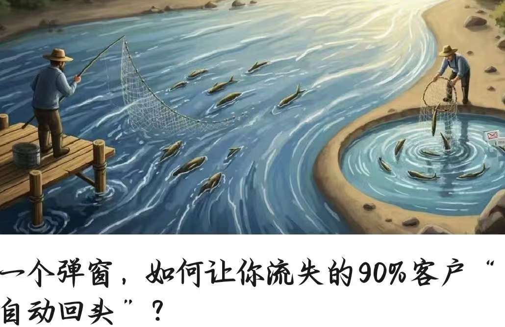 一个弹窗，如何让你流失的90%客户“自动回头”？
