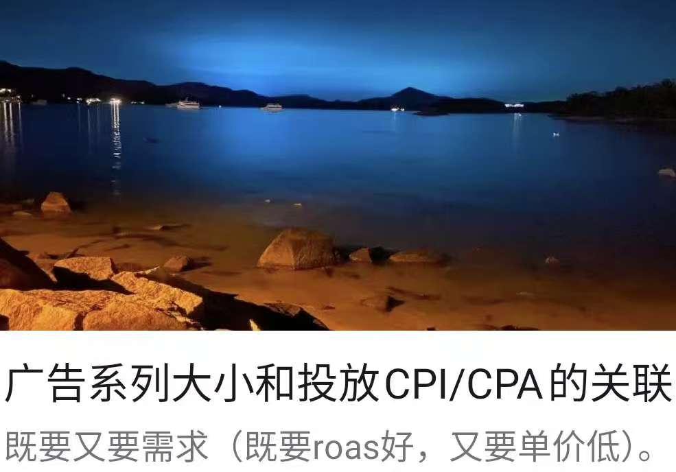广告系列大小和投放CPI/CPA的关联