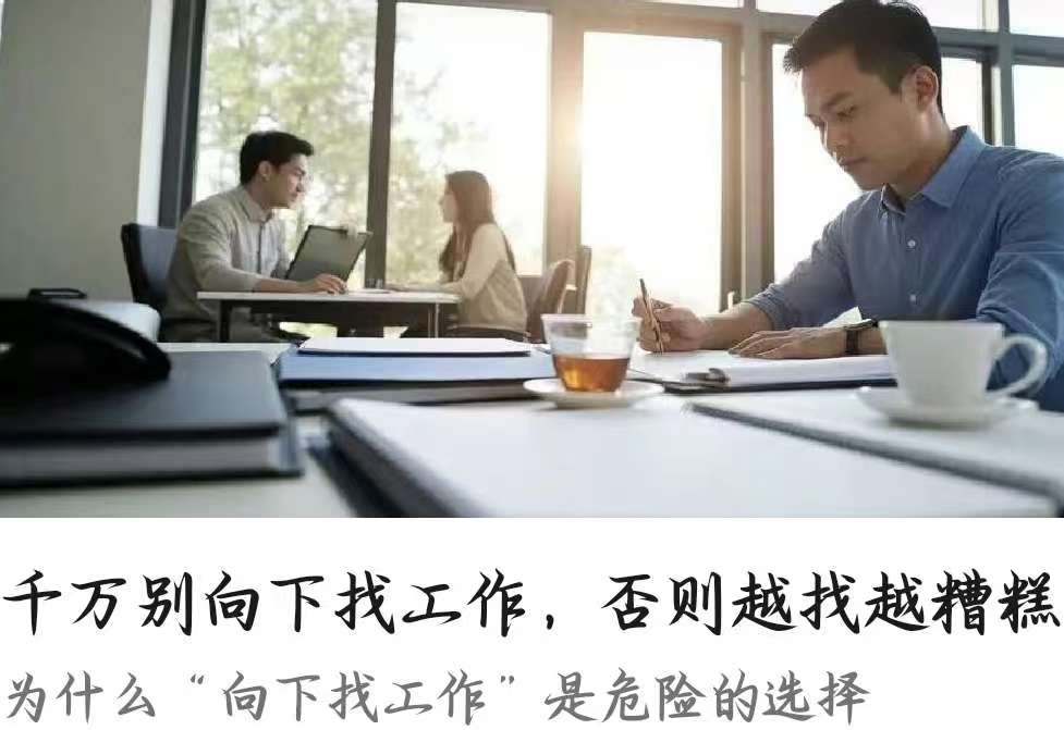 千万别向下找工作，否则越找越糟糕