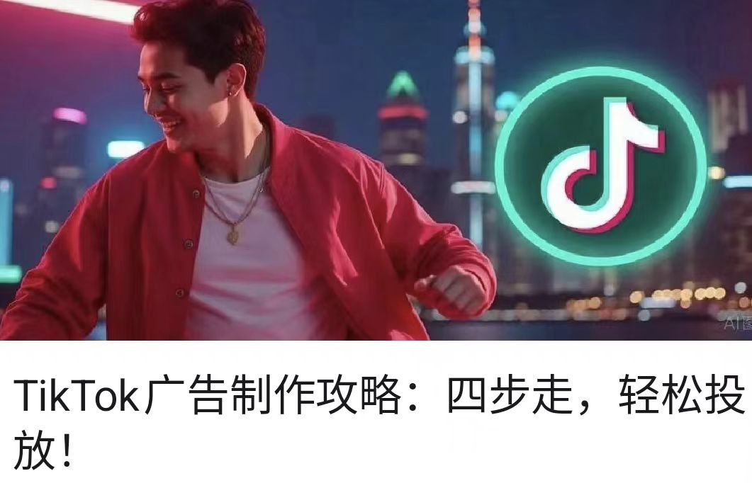 TikTok广告制作攻略：四步走，轻松投放！