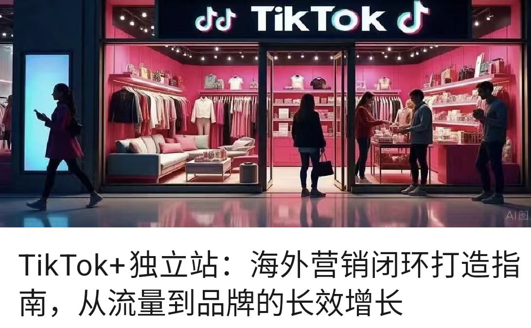 TikTok+独立站：海外营销闭环打造指南，从流量到品牌的长效增长