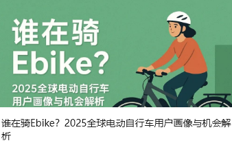 谁在骑Ebike？2025全球电动自行车用户画像与机会解析
