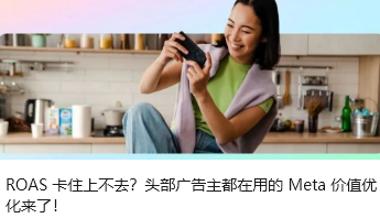 ROAS 卡住上不去？头部广告主都在用的 Meta 价值优化来了！