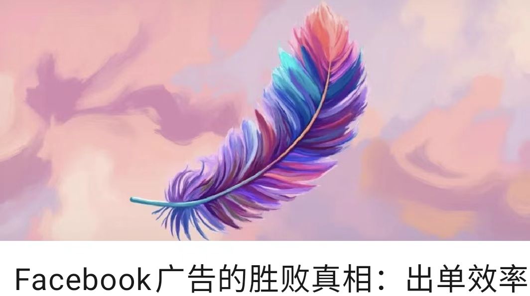 Facebook广告的胜败真相：出单效率