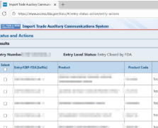 【美国进口清关】FDA 合规性声明代码（A of C）