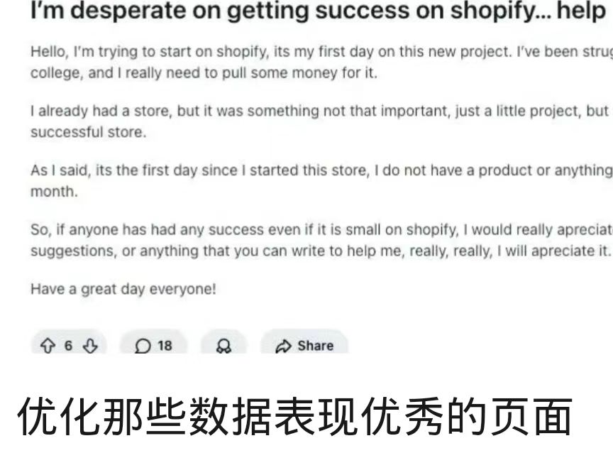 优化那些数据表现优秀的页面