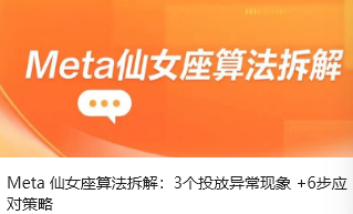 Meta 仙女座算法拆解：3个投放异常现象 +6步应对策略