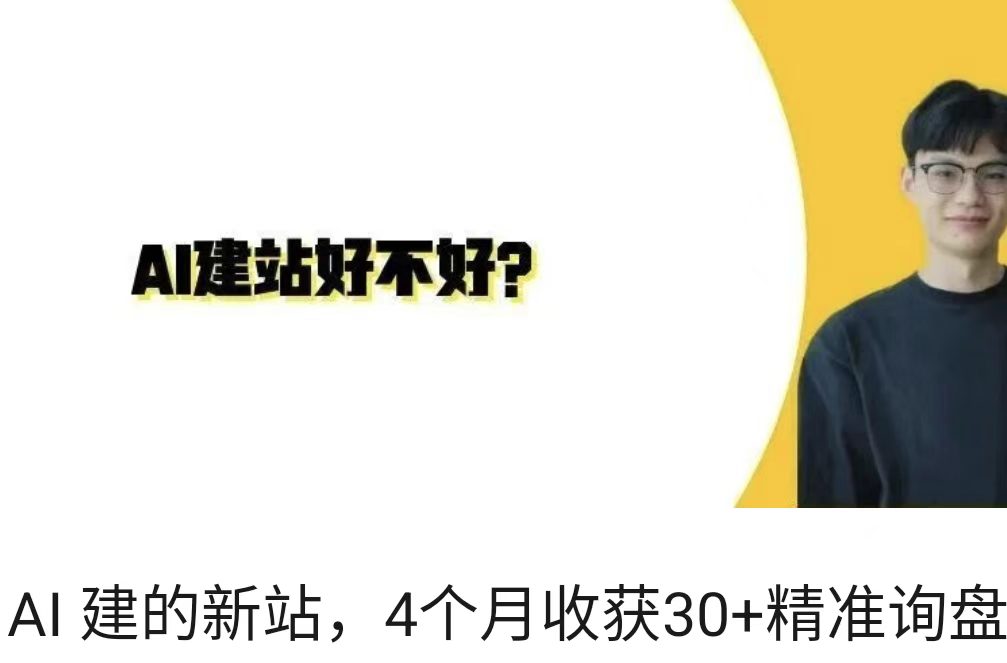 AI 建的新站，4个月收获30+精准询盘