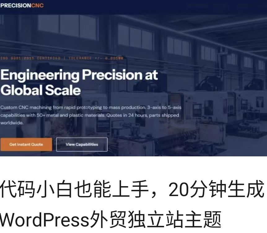 代码小白也能上手，20分钟生成WordPress外贸独立站主题
