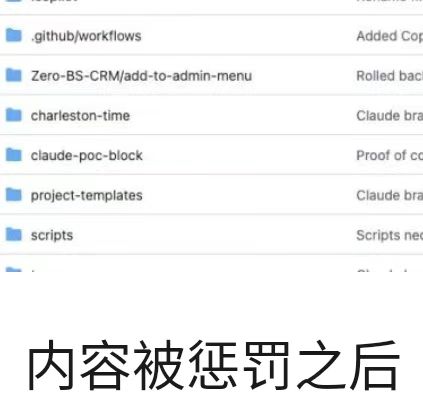 内容被惩罚之后