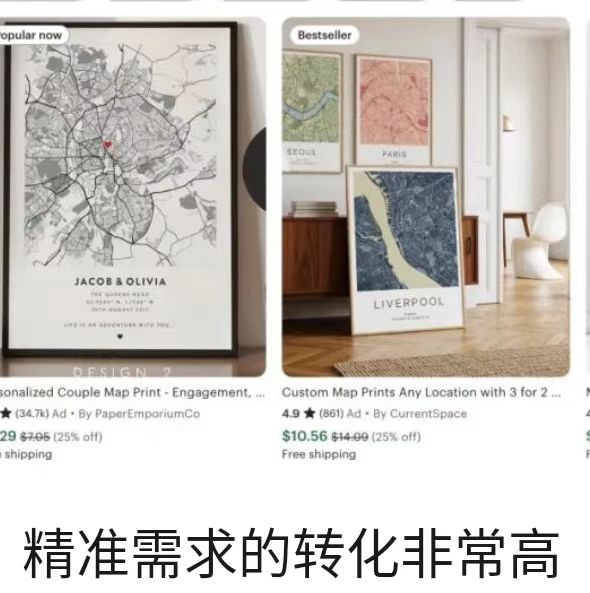 精准需求的转化非常高