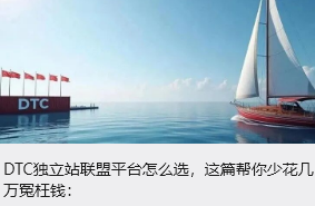 DTC独立站联盟平台怎么选，这篇帮你少花几万冤枉钱：