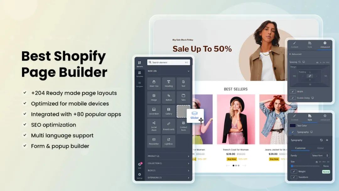 Shopify全球店铺“设计师”——2022年5大风靡全球的Shopify页面构建器