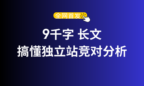 全网首发，9千字深度 | 两个案例搞懂独立站竞争对手分析