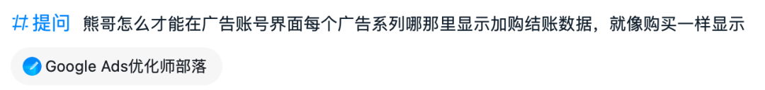 【谷歌广告】在广告账号界面每个广告系列哪里显示架构结账数据？