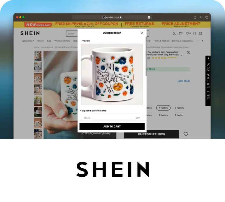 SHEIN、Soufeel都在用！SHOPLINE联合CustoMeow推出商品定制解决方案